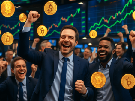 Bitcoin and Crypto Stocks Rally as Powell Hints at Rate Cuts