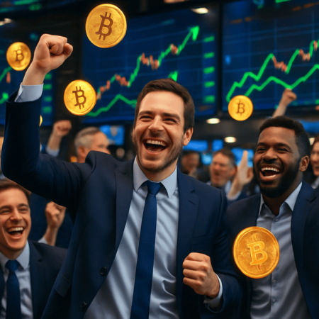 Bitcoin and Crypto Stocks Rally as Powell Hints at Rate Cuts